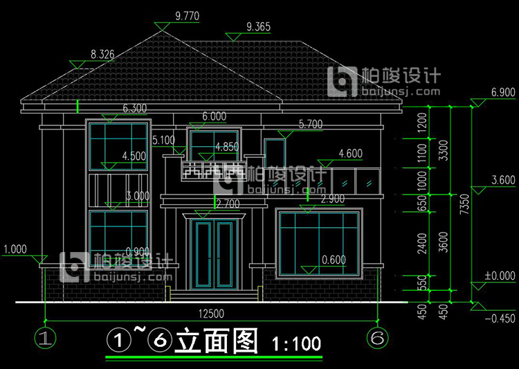BJ209新中式農村別墅設計圖 12X10米