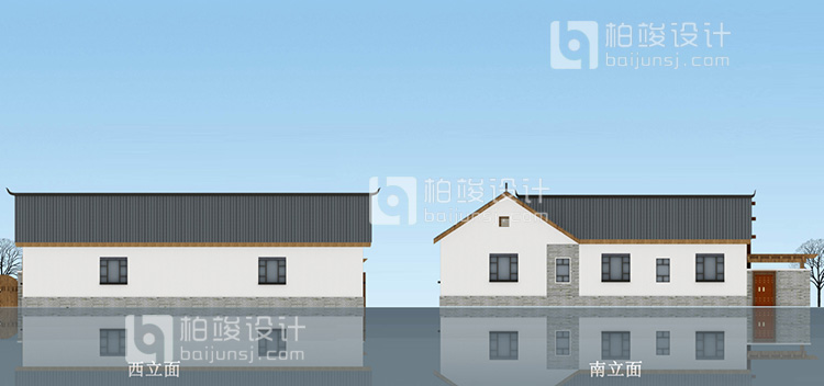 BJ108農村一層小別墅設計圖17X20米
