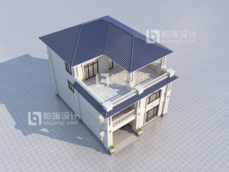三層歐式房屋設計圖帶堂屋